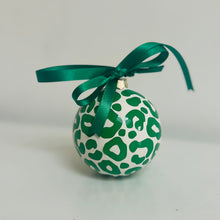 Load image into Gallery viewer, Green Leopard Print Bauble