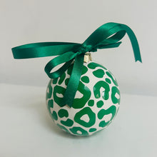 Load image into Gallery viewer, Green Leopard Print Bauble