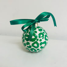 Load image into Gallery viewer, Green Leopard Print Bauble