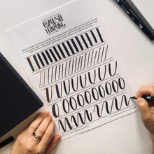 Load image into Gallery viewer, Free Brush Lettering Practice Sheet