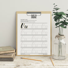 Load image into Gallery viewer, Beginner Brush Lettering Alphabet Pack (Printable A–Z Workbook)