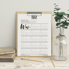 Load image into Gallery viewer, Beginner Brush Lettering Alphabet Pack (Printable A–Z Workbook)