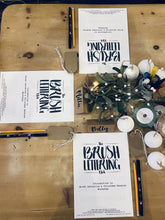 Load image into Gallery viewer, Introduction to Brush Lettering & Personalising 3 Christmas Baubles