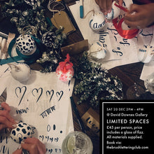 Load image into Gallery viewer, Christmas Workshop: Learn Brush Lettering & Decorate 3 Ceramic Christmas Baubles. Saturday 20th December 2pm-4pm