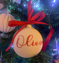 Load image into Gallery viewer, Personalised Name Bauble Decoration
