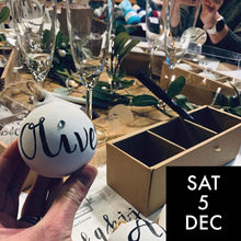 Load image into Gallery viewer, Introduction to Brush Lettering &amp; Personalising 3 Christmas Baubles
