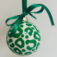 Load image into Gallery viewer, Green Leopard Print Bauble
