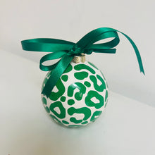 Load image into Gallery viewer, Green Leopard Print Bauble
