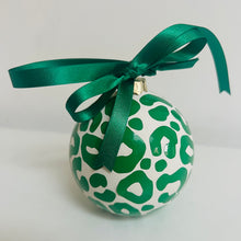 Load image into Gallery viewer, Green Leopard Print Bauble
