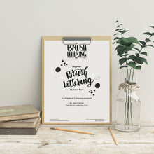 Load image into Gallery viewer, Beginner Brush Lettering Alphabet Pack (Printable A–Z Workbook)
