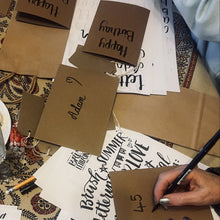 Load image into Gallery viewer, Introduction to Brush Lettering &amp; Christmas Gift Wrapping Workshop
